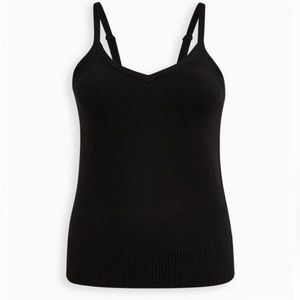 Torrid - Everyday plush Cami Sweater black - size 0 (12) - NWOT